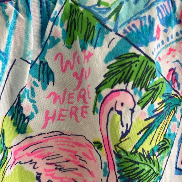 EUC Lilly Pulitzer Katia Shorts pull up Pop Up Wish You Were Here XS - Picture 8 of 9